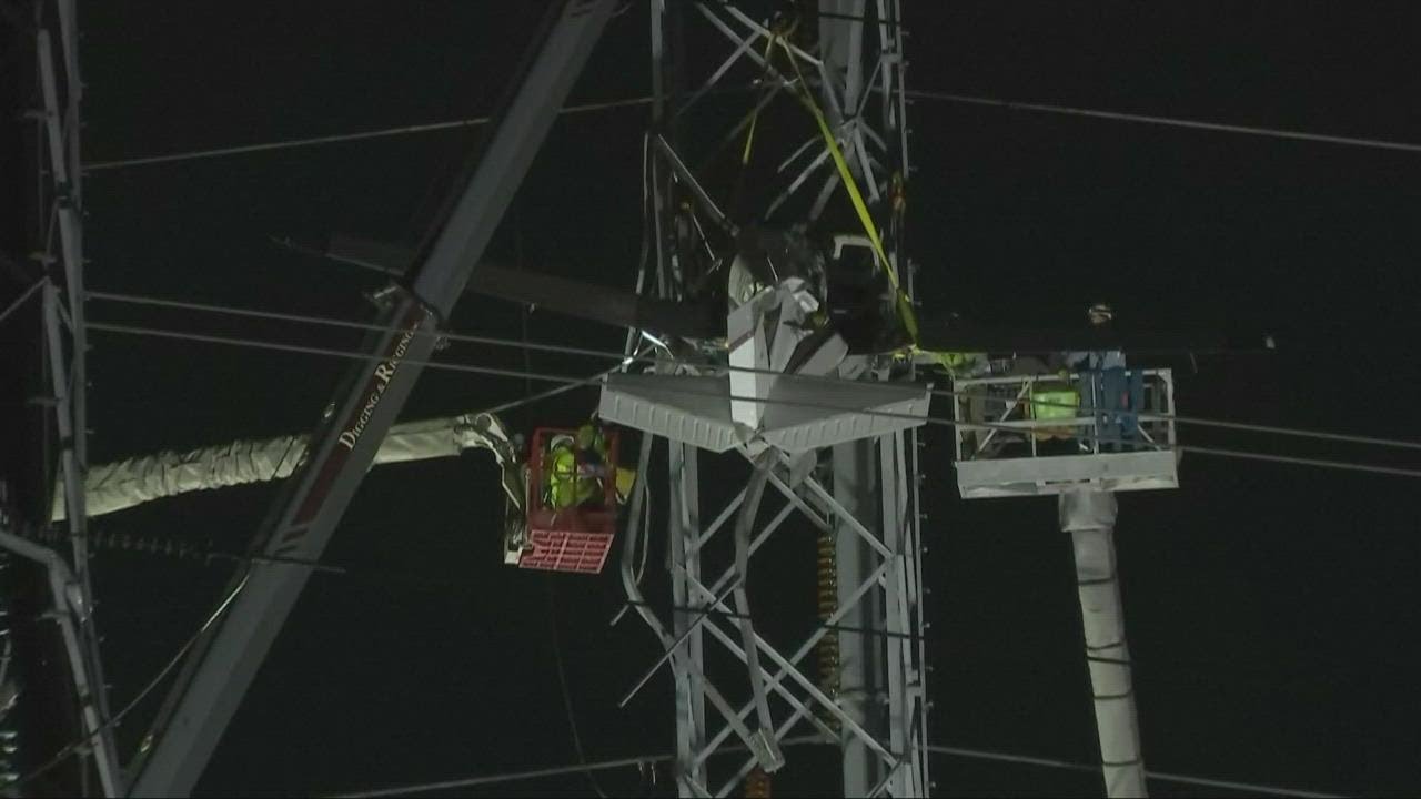 Plane crash in Maryland: 2 rescued after plane crashes into power lines