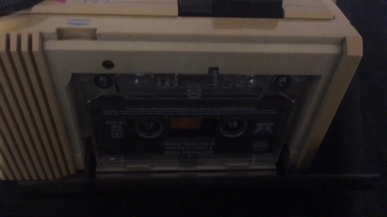 Inserting cassette into audiosonic cassette player YouTube