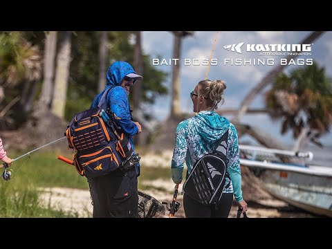 KastKing Bait Boss Fishing Tackle Backpack with Rod Holders 