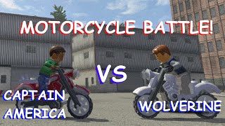 LEGO Marvel Superheroes: Captain America's Bike VS Wolverine's Motorcycle Race!