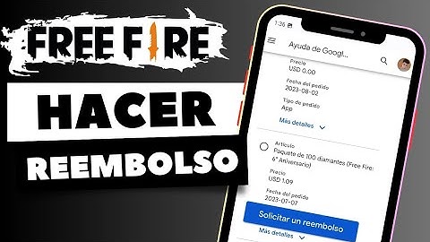 COMO HACER UN REEMBOLSO EN FREE FIRE