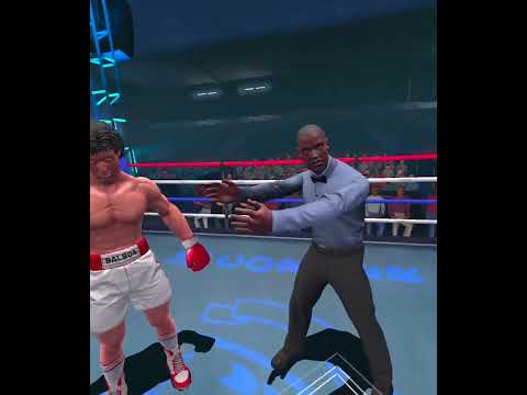 Boxing with Rocky.