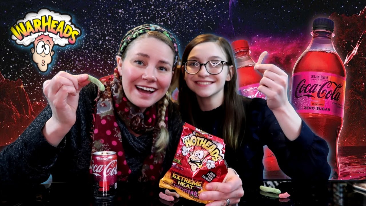 Limited Edition Starlight Coca Cola & Warheads HotHeads Extreme Heat Worms