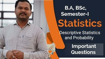 Statistics Sem1 Imp Questions for BA, BSc #satisticssem1 #statisticsimprtantquestions