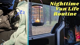 Closing Up My Minivan Camper for the Night & Evening Routine! | Solo VAN LIFE With a Dog