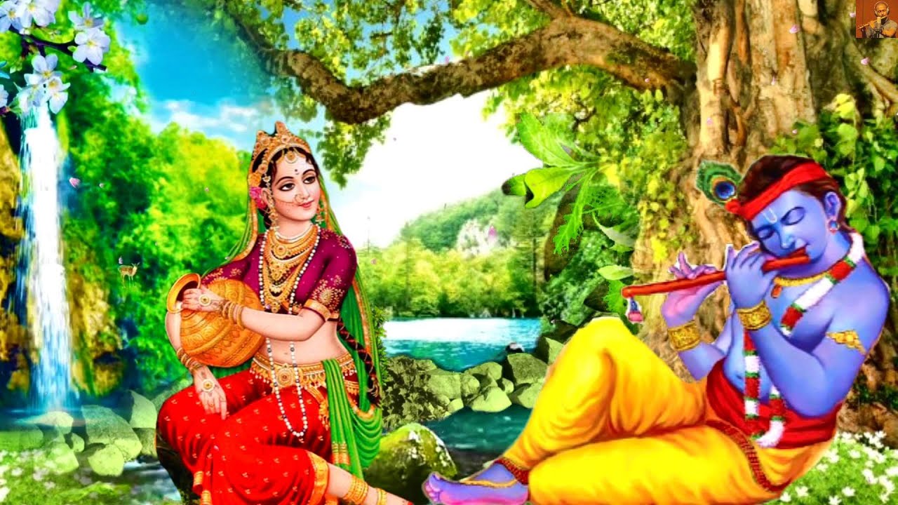 Meditative krishna flute music MEDITATION FLUTE, RELAXING FLUTE