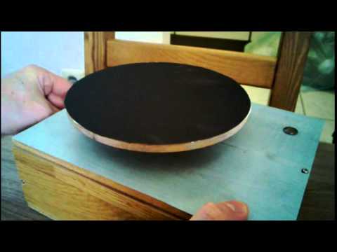 DIY knife sharpening machine with sandpaper disc