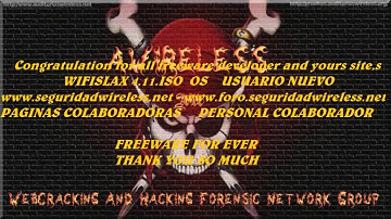 WIFISLAX 4.11 DVD HD USB LIVE .ISO WIRELESS AND PENTESTING