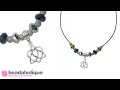 How to Make a Necklace with Leather Cord and Large Hole Beads