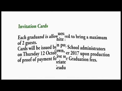 GZU 2017 Graduation Notice