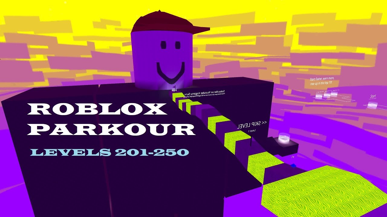 Roblox Parkour Levels 201 250 Without Noob Way Kogama YouTube 