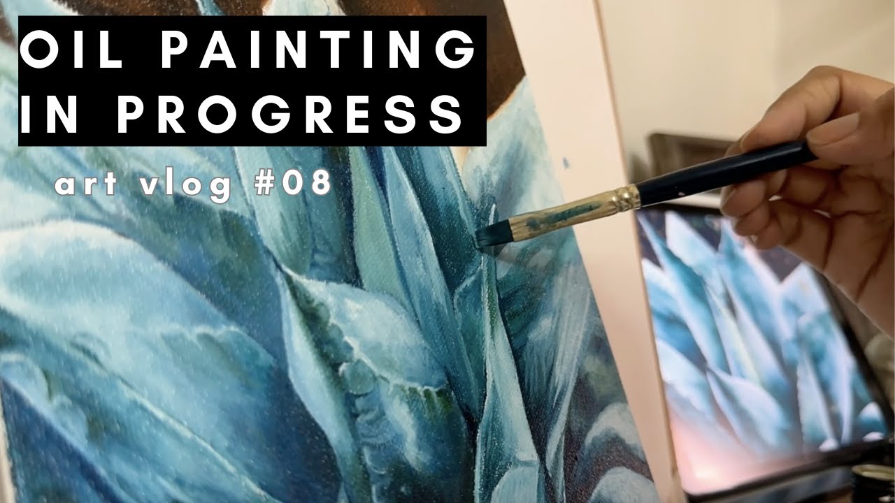 My First OiI Painting I Daily Art Vlog of an Oil Painting in Progress ...