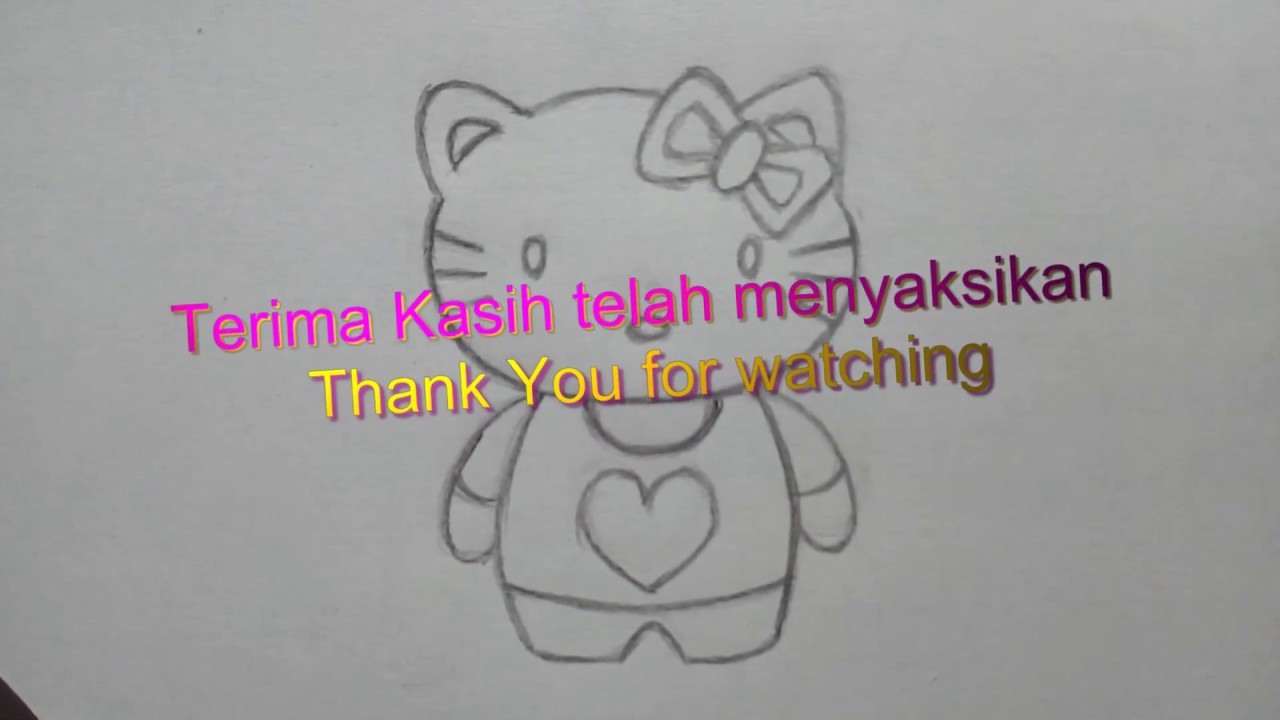 Cara Mudah Membuat Sketsa Hello Kitty How To Drawing Hello Kitty