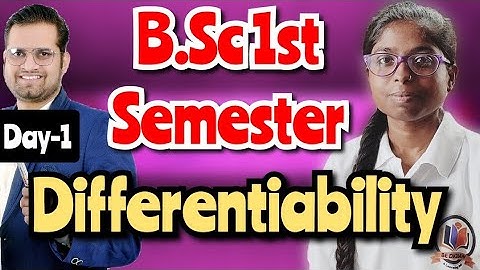 Differentiability!Day-1#bedkdian #mjpru #bsc1stsemester #math