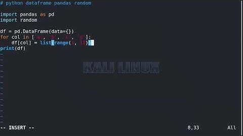 python - random dataframe - coding for all