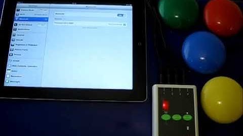 Using the iPad switch access device Switch2Scan with 4 switches to read iBooks. MODE 5