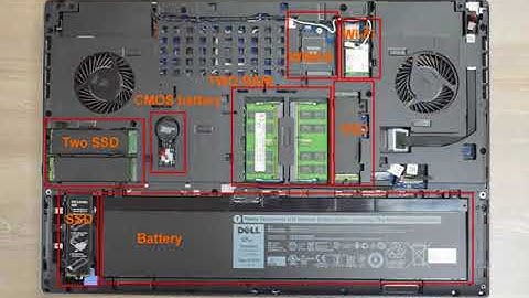 Dell Precision 7730 disassembly and M.2 SSD, RAM upgrade