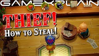 THIEF! How to STEAL in Zelda: Link's Awakening (Switch - Guide \& Everything)