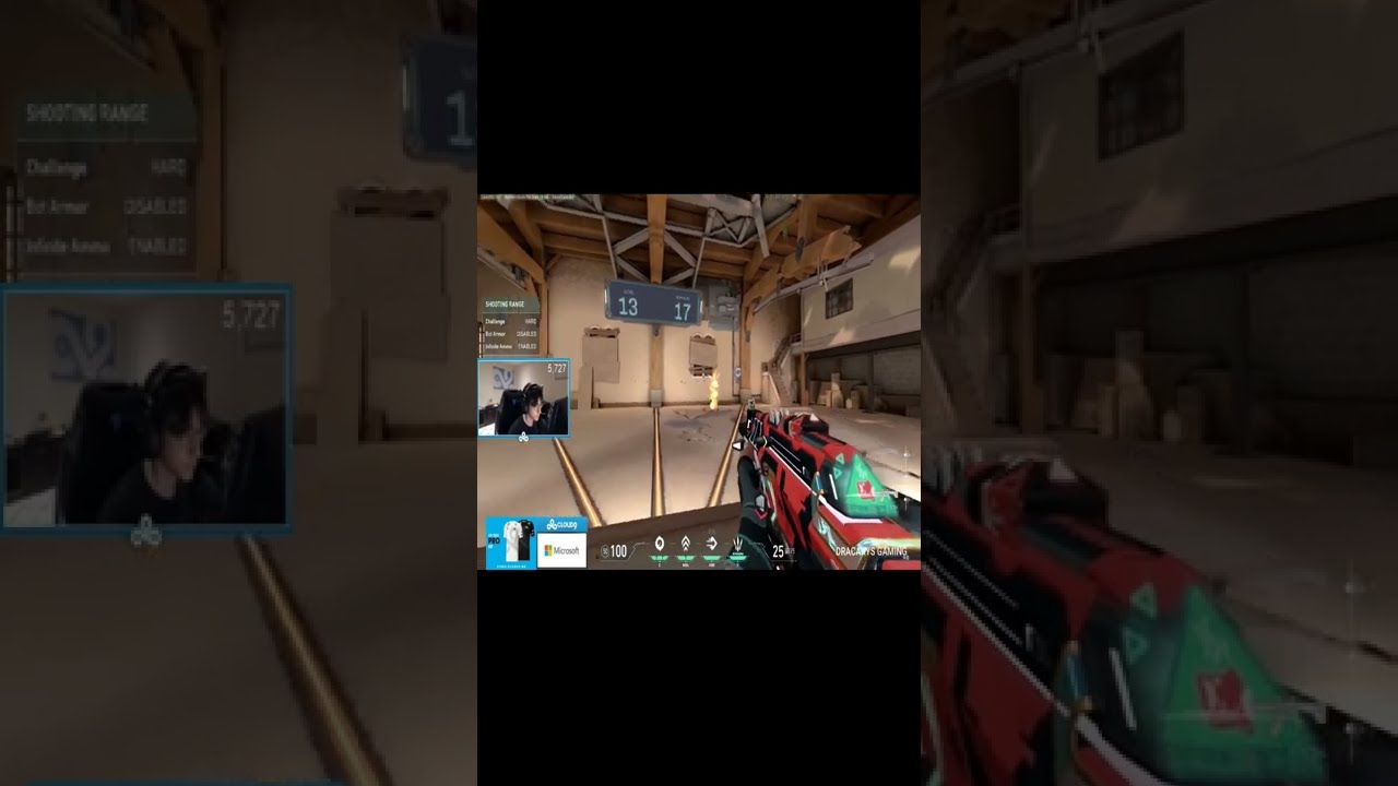 Hit 30/30 in Valorant Range Hard mode approved by Raze 