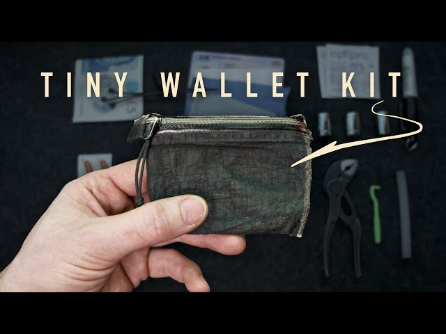 EDC Survival Wallet with Minimalist Survival Kit Built Inside