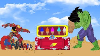 Superhero:The mystery of ice cream production Evolution - Why is Hulk so big when he eats ice Cream?