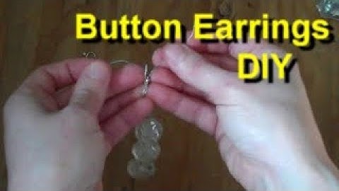 How to Make Button Earrings
