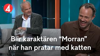 Johan Rehborg blir oväntat karaktären "Morran" under intervjun