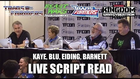 Transformers Live Script Reading w/ David Kaye, Sue Blu, Paul Eiding, Andy Barnett at TFcon Chicago