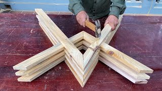 Easy Woodworking Project // Build a Modern 3D Model Coffee Table