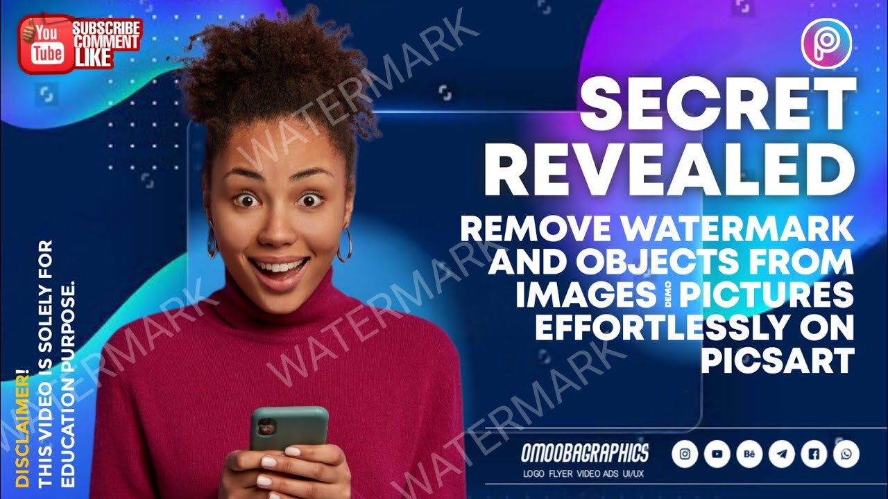 HOW TO REMOVE WATERMARK FROM PICTURES AND PHOTOS USING PICSART