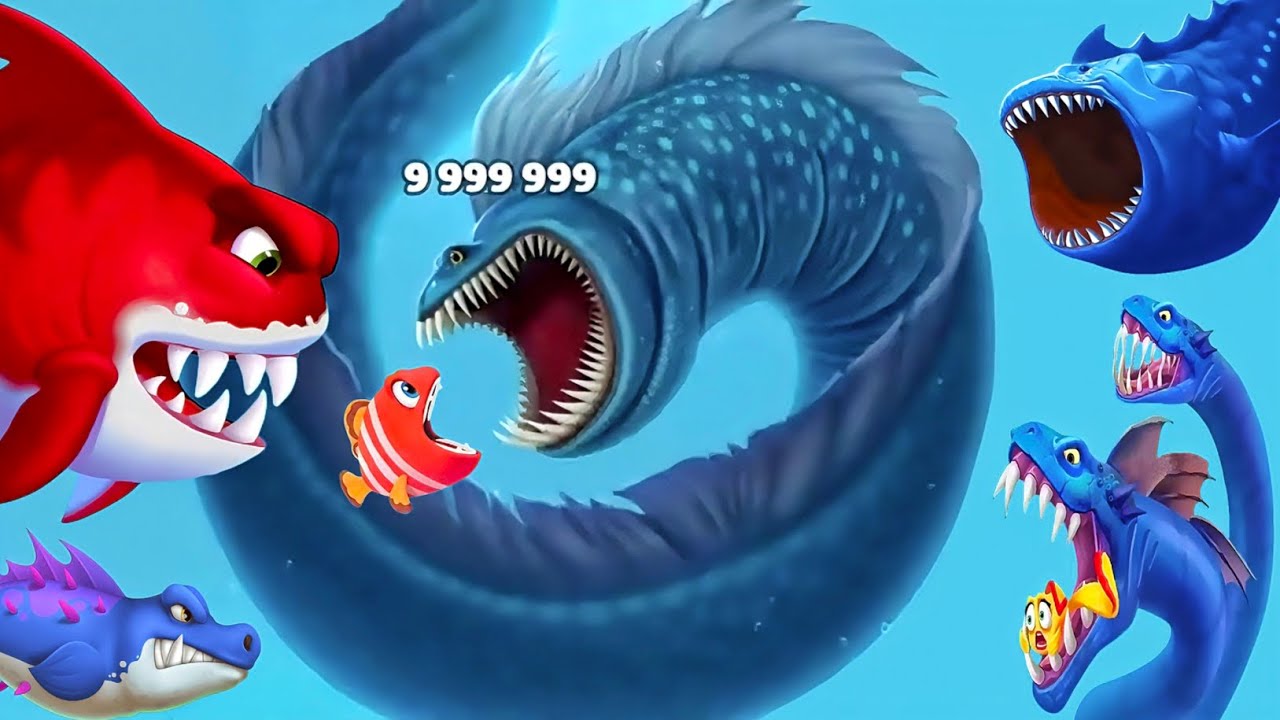 Fishdom 🐟 Monster Shark Extreme Attack 🔥 Fish Rescue from Monster Shark ...