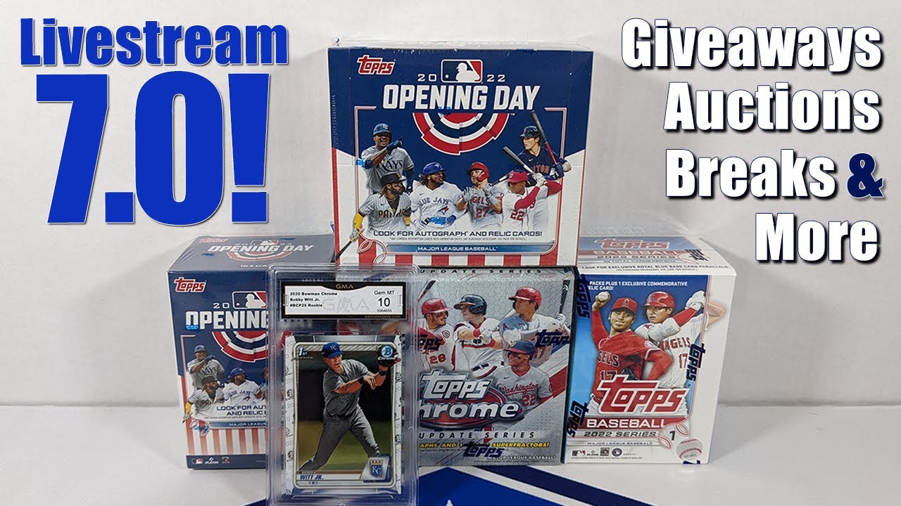 Livestream 7.0! Giveaways, Auctions, Breaks & More.