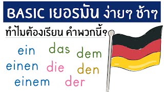 เรียนเยอรมัน ทำไมต้องเรียนผัน ein -​ einen - der - den ด้วยหรอ​ อธิบายช้า เข้าใจง่ายมาก
