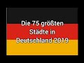Die 75 größten Städte Deutschlands 2019 - Speedy Gonzales Funny Kanal