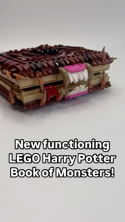 New FUNCTIONING LEGO Harry Potter Book of Monsters! 👹👁️🦷 #legoharrypotter #newlego