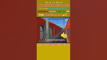 🔴Back to Back High Speed Trains Crossing and Overtaking! 🔥 | Indian Railways #shorts #viral #trains