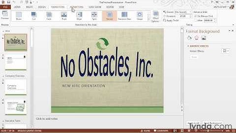 Touring the PowerPoint interface from the Course PowerPoint 2013 Essential Training
