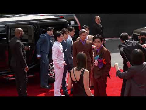 BTS Arrives At The GRAMMYs | 2022 GRAMMYs