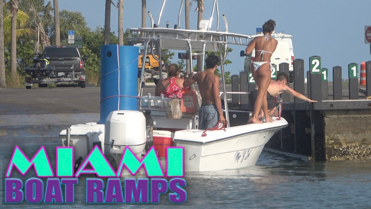 Battling The Current!! | Miami Boat Ramps | 79th St | Boynton Beach - YouTube