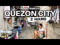 2 hours of quezon city philippines real walking experiences 4k