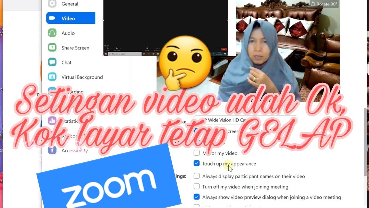 Cara Mengatasi Video Zoom Gelap (Tidak Muncul)