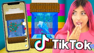 Trying VIRAL MINECRAFT TikTok Builds!