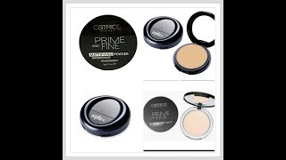 ريفيو عن CATRICE MATTIFYING  POWDER + ريفيو عن TOPFACE  POWDER.