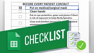 How to Make a Checklist in Google Sheets | Add a Checkbox | Create a To-Do [Task] List