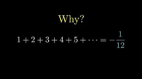 Why does sum of all Natural Numbers = -1/12? | Manim |
