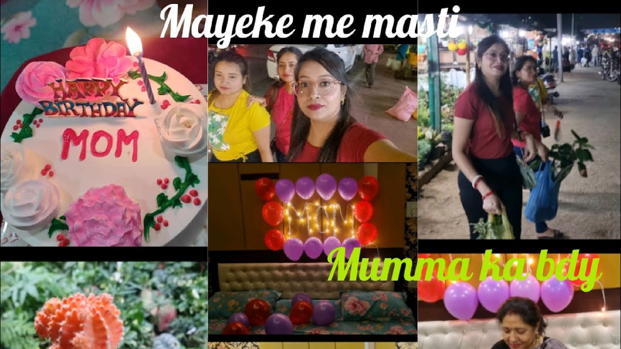Mayeke me sabke saath masti🥰 | mumma ko bdy pe surprise diya 😍 | kya ...