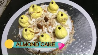 How to Prepare Eggless Almond Cake | Tea Time Almond Cake Witty Cooking