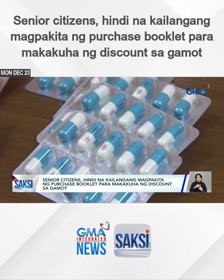 Senior citizens, hindi na kailangang magpakita ng purchase booklet para makakuha ng... | Saksi