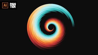 How to Create Gradient Spiral Vortex | Adobe Illustrator Tutorial