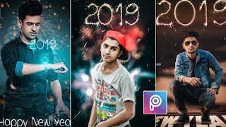 Happy New Year 2019 Editing In Picsart | Simple Steps Edit | Instagram Viral Photo Editing In Hindi screenshot 5